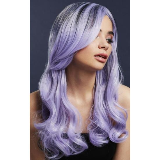 Peluca Fever Khloe, mezcla auténtica, Lila Peluca Fever Khloe, mezcla auténtica, Lila