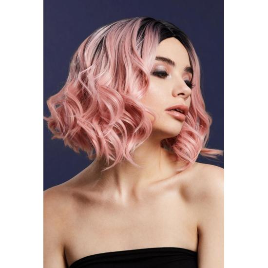 Peluca Fever Kourtney, mezcla de dos tonos, Rosa bebé, Peluca Fever Kourtney, mezcla de dos tonos, Rosa bebé,