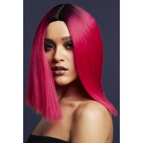 Peluca Fever Kylie, mezcla de dos tonos, Rosa magenta Peluca Fever Kylie, mezcla de dos tonos, Rosa magenta