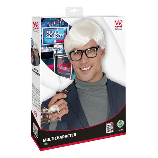 Peluca Hombre Retro Estilo Intelectual – 4 Colores Disponibles Peluca Hombre Retro Estilo Intelectual – 4 Colores Disponibles