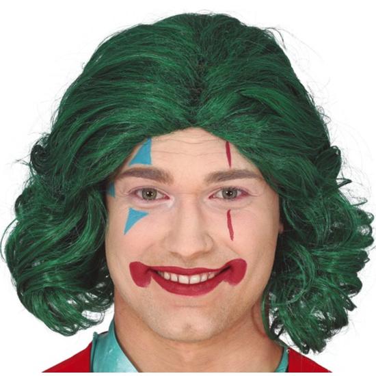 Peluca Joker Económica de Color Verde Peluca Joker Económica de Color Verde
