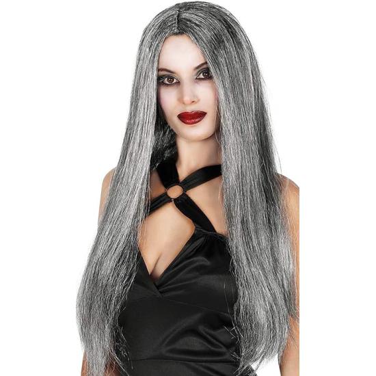 Peluca Melena Gris Larga: cambia de look en segundos Peluca Melena Gris Larga: cambia de look en segundos