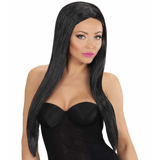 Peluca Melena Negra disfraz Peluca Melena Negra disfraz