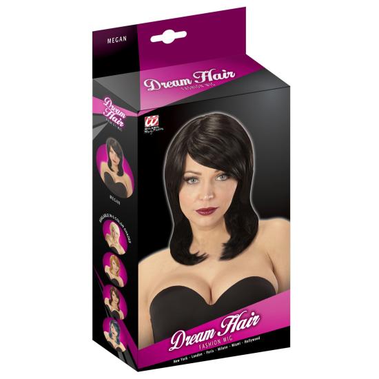 Peluca Morena de Media Melena con Flequillo Premium Peluca Morena de Media Melena con Flequillo Premium