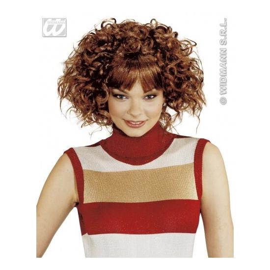 Peluca Ondulada con Flequillo Pelirroja Peluca Ondulada con Flequillo Pelirroja