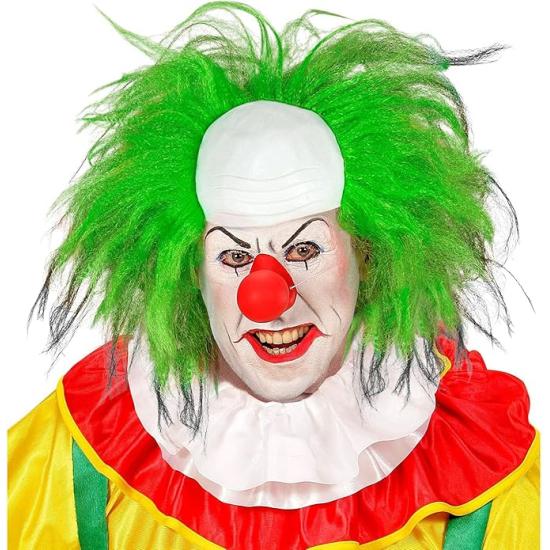 Peluca Payaso Calvo con Pelo Verde - Disfraz de Circo y Payaso de Terror Peluca Payaso Calvo con Pelo Verde - Disfraz de Circo y Payaso de Terror
