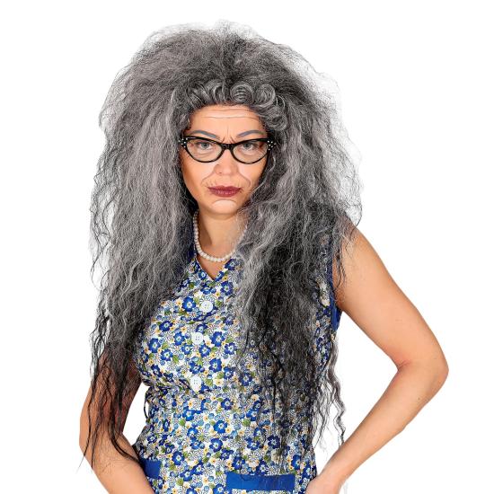 Peluca Peinado Gigante Gris: transforma tu look para Halloween o Carnaval Peluca Peinado Gigante Gris: transforma tu look para Halloween o Carnaval