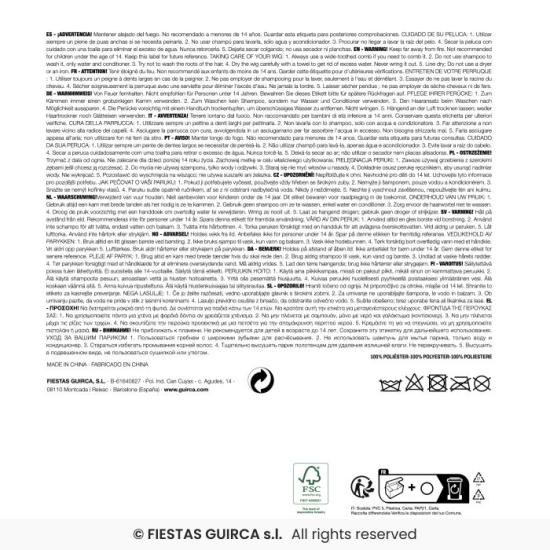 Peluca pelirroja con barba en caja, Color rojo, Leprechaun Peluca pelirroja con barba en caja, Color rojo, Leprechaun