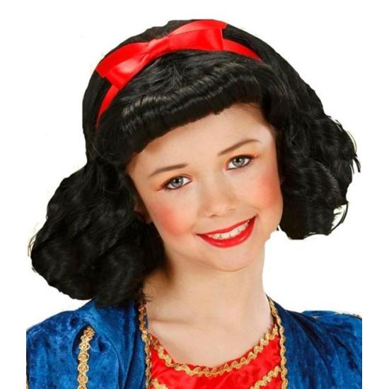 Peluca Princesa Blancanieves  niña. Peluca Princesa Blancanieves  niña.