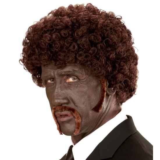 Peluca Pulp Fiction Afro Bigotes y Patillas .. Peluca Pulp Fiction Afro Bigotes y Patillas ..