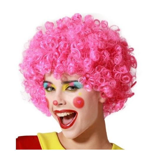 Peluca Rizada Rosa Party Peluca Rizada Rosa Party