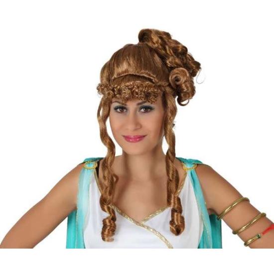 Peluca romana castaña Peluca romana castaña