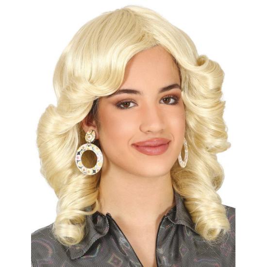 Peluca Rubia de los Años 70 para adulta Peluca Rubia de los Años 70 para adulta
