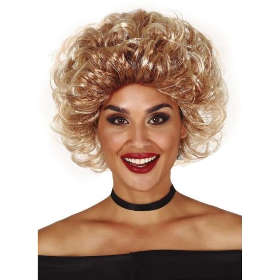 Peluca Rubia Sandy película Grease Económica Peluca Rubia Sandy película Grease Económica