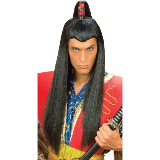 Peluca Samurai Negra larga Peluca Samurai Negra larga