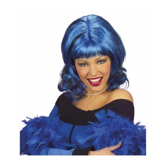 Peluca Sharona color azul Peluca Sharona color azul