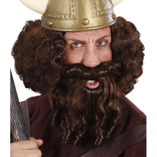 Peluca y Barba con tirabuzones Peluca y Barba con tirabuzones