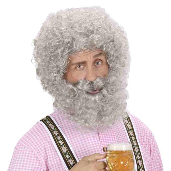 Peluca y Barba Gris para disfraz Peluca y Barba Gris para disfraz