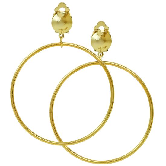 Pendientes de Aro Dorados Clip-On – Accesorio de Disfraz Gipsy, Pirata o Adivina (6 cm) | Widmann Pendientes de Aro Dorados Clip-On – Accesorio de Disfraz Gipsy, Pirata o Adivina (6 cm) | Widmann