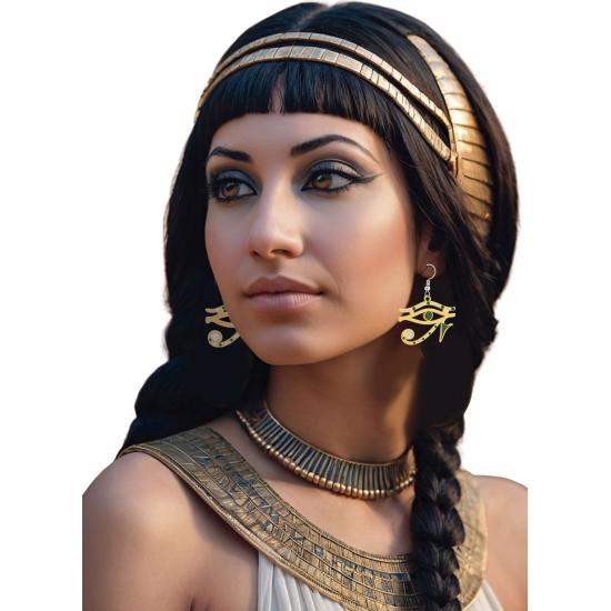 Pendientes Ojo de Horus Dorados – Accesorio Egipcio para Disfraces de Cleopatra y Faraona Pendientes Ojo de Horus Dorados – Accesorio Egipcio para Disfraces de Cleopatra y Faraona
