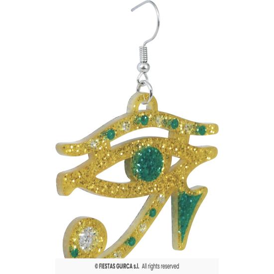 Pendientes Ojo de Horus Dorados – Accesorio Egipcio para Disfraces de Cleopatra y Faraona Pendientes Ojo de Horus Dorados – Accesorio Egipcio para Disfraces de Cleopatra y Faraona
