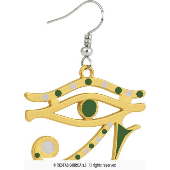 Pendientes Ojo de Horus Dorados – Accesorio Egipcio para Disfraces de Cleopatra y Faraona Pendientes Ojo de Horus Dorados – Accesorio Egipcio para Disfraces de Cleopatra y Faraona