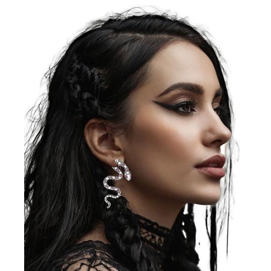 Pendientes Serpiente Plata 6 cm Pendientes Serpiente Plata 6 cm