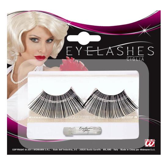 Pestañas Extra Largas Negras con pegamento en tubo.. Pestañas Extra Largas Negras con pegamento en tubo..