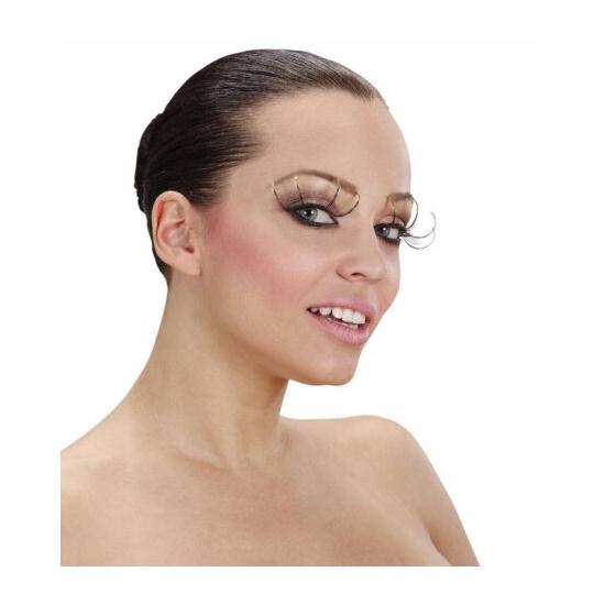 Pestañas negras con Maxi Puntas con purpurina dorada Pestañas negras con Maxi Puntas con purpurina dorada