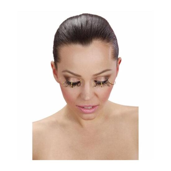 Pestañas negras con Maxi Puntas con purpurina dorada Pestañas negras con Maxi Puntas con purpurina dorada