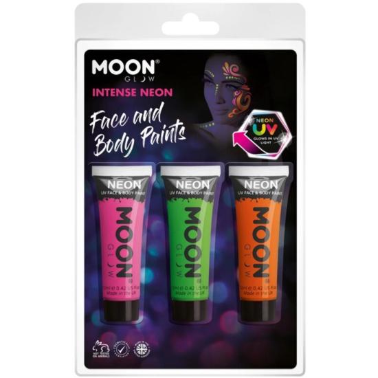Pintura facial Moon Glow Intense Neon UV Pintura facial Moon Glow Intense Neon UV