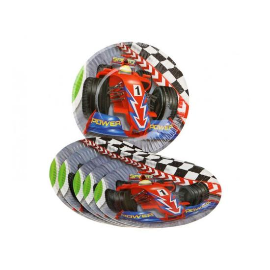 Platos coches F1 18 cm 6 uds Platos coches F1 18 cm 6 uds