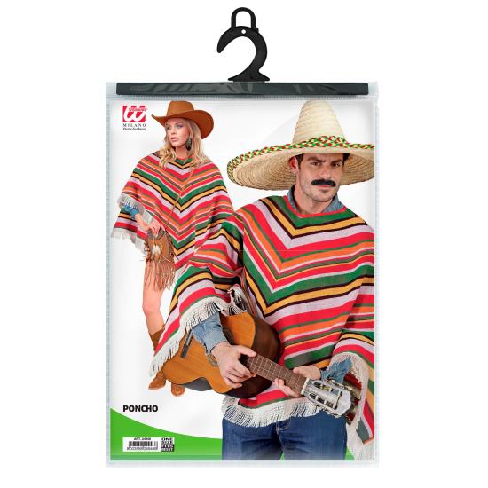 Poncho Mexicano de Algodón para Disfraz Unisex Tallla única Poncho Mexicano de Algodón para Disfraz Unisex Tallla única