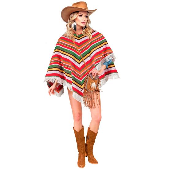 Poncho Mexicano de Algodón para Disfraz Unisex Tallla única Poncho Mexicano de Algodón para Disfraz Unisex Tallla única