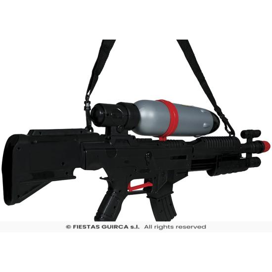 Rifle Lanzador de Agua (72 cm) - Juguete de Arma de Fuego para Fiestas de Verano y Graduación - Ideal para Cumpleaños y Despedidas de Soltero - Niños y Adultos - Negro Plata Rifle Lanzador de Agua (72 cm) - Juguete de Arma de Fuego para Fiestas de Verano y Graduación - Ideal para Cumpleaños y Despedidas de Soltero - Niños y Adultos - Negro Plata