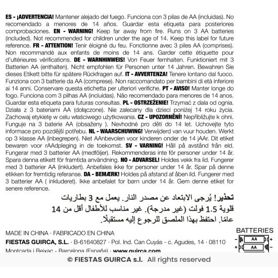 Sable de Luz 65 cms. Sable de Luz 65 cms.