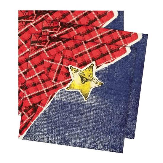 Set 12 Servilletas Salvaje Oeste 33 x 33 cms Set 12 Servilletas Salvaje Oeste 33 x 33 cms