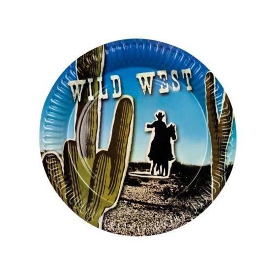 Set 6 Platos Salvaje Oeste 23 cms. Set 6 Platos Salvaje Oeste 23 cms.