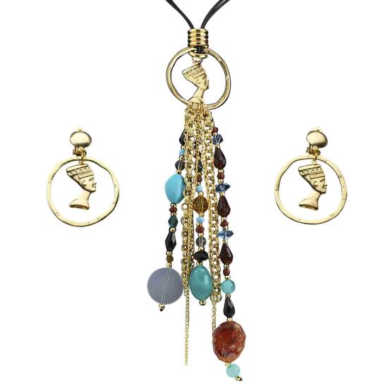 Set Collar y Pendientes de Egipcios Set Collar y Pendientes de Egipcios