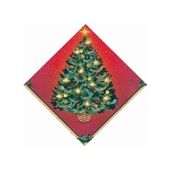 Set de 16 servilletas Árbol de Navidad Set de 16 servilletas Árbol de Navidad