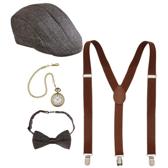 Set de accesorios de los años 20 4 piezas Set de accesorios de los años 20 4 piezas