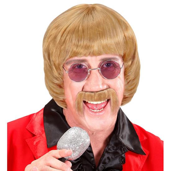 Set Peluca Años 60 “Music Man” – Rubia con Bigote y Gafas Set Peluca Años 60 “Music Man” – Rubia con Bigote y Gafas