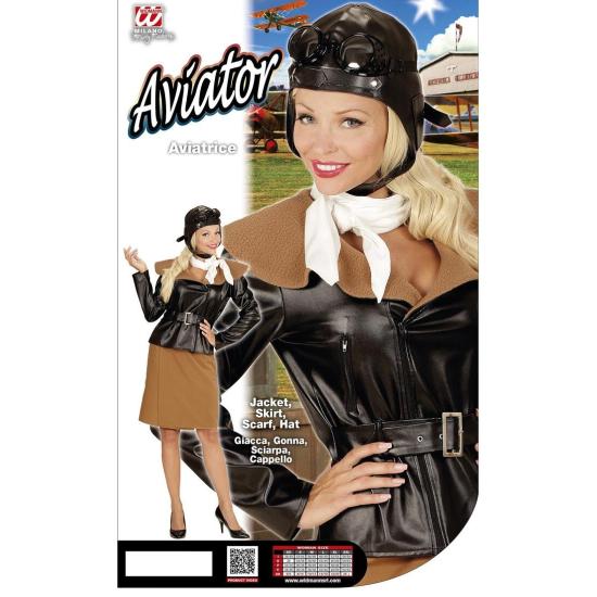 Disfraz  Aviadora Retro Lujo adulta Disfraz  Aviadora Retro Lujo adulta
