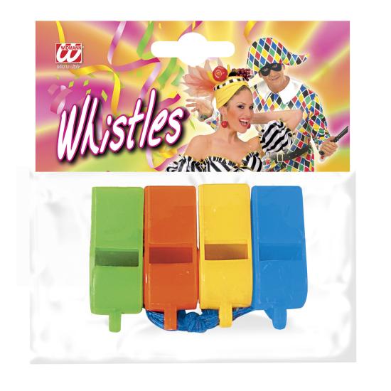 Silbatos de Colores Set de 4 und Silbatos de Colores Set de 4 und