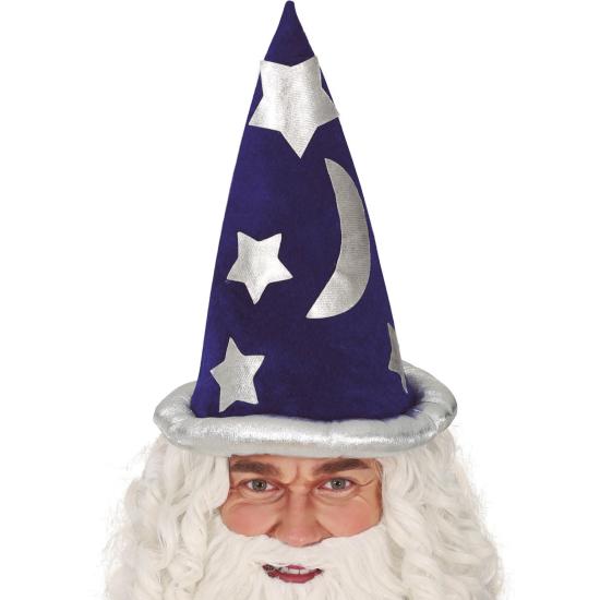 Sombrero azul mago, terciopelo Sombrero azul mago, terciopelo