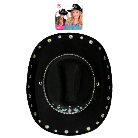 Sombrero Cowboy con Brillantes para Fiesta o Disfraz – Adulto Unisex Sombrero Cowboy con Brillantes para Fiesta o Disfraz – Adulto Unisex