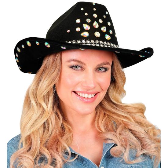Sombrero Cowboy con Brillantes para Fiesta o Disfraz – Adulto Unisex Sombrero Cowboy con Brillantes para Fiesta o Disfraz – Adulto Unisex