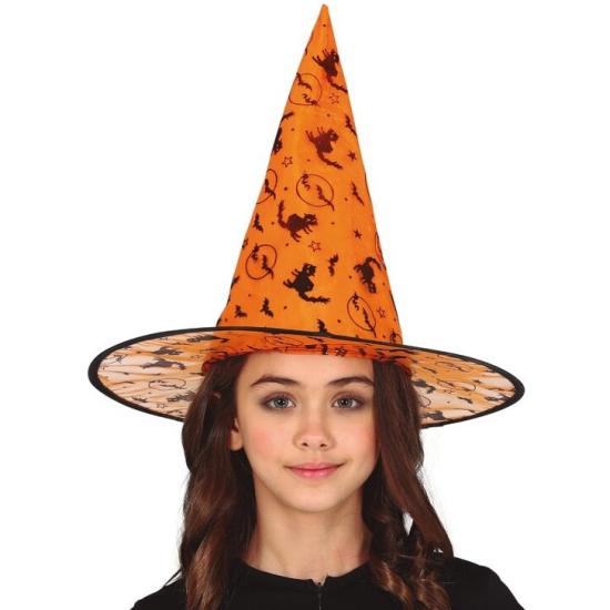 Sombrero de bruja naranja  infantil Sombrero de bruja naranja  infantil