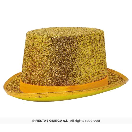Sombrero de Copa Brillante – Dorado o Plateado (Adulto) Sombrero de Copa Brillante – Dorado o Plateado (Adulto)
