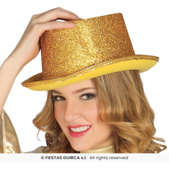 Sombrero de Copa Brillante – Dorado o Plateado (Adulto) Sombrero de Copa Brillante – Dorado o Plateado (Adulto)